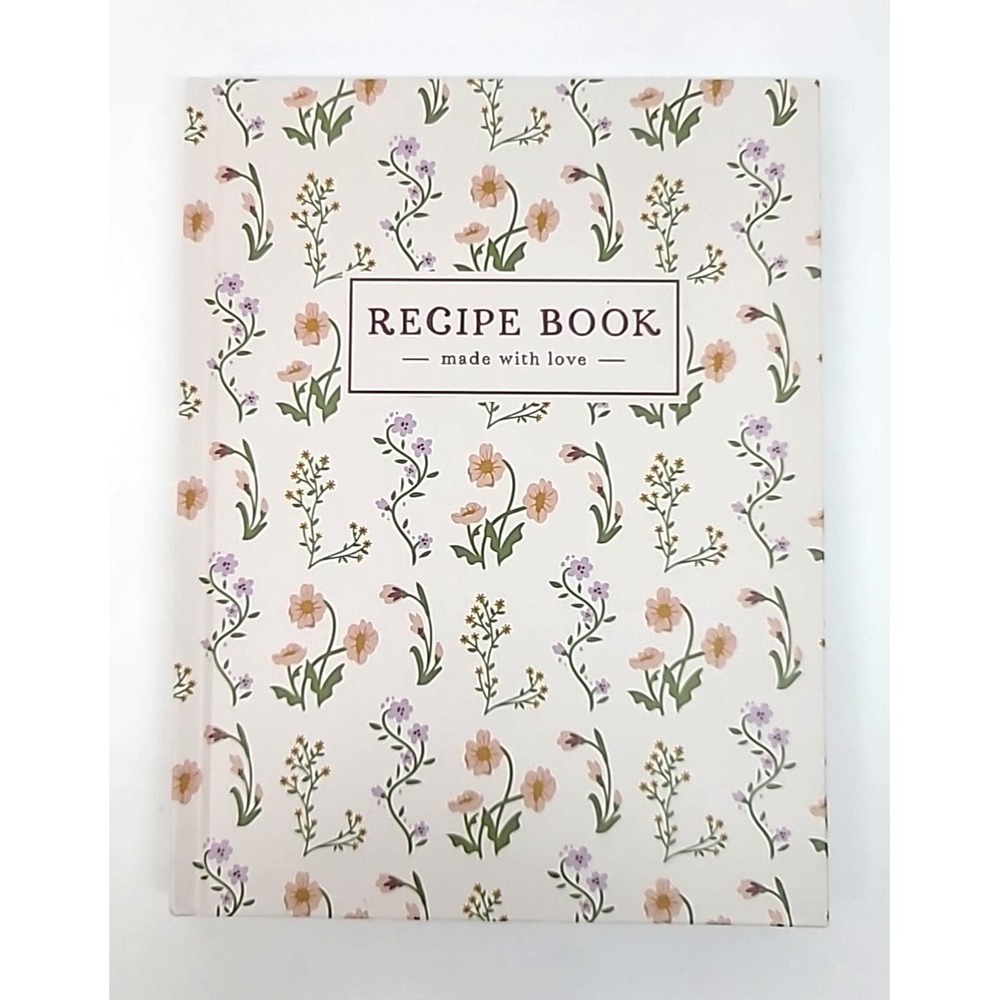 Wildflower‎ Cover Recipe Book 100 Lined Pages-Made with Love
